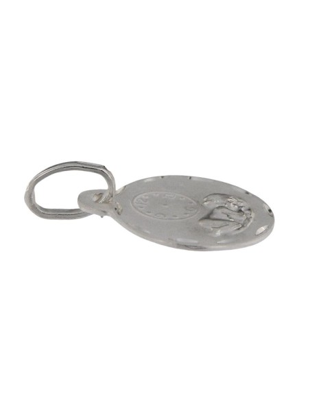 COLG-742 - COLGANTE PLATA MEDALLA DE LA HORA DE 20 MM