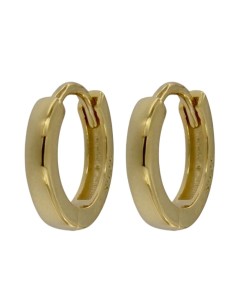 CRI-953 - CRIOLLA DE PLATA CHAPADO EN ORO LISA DE 6 MM