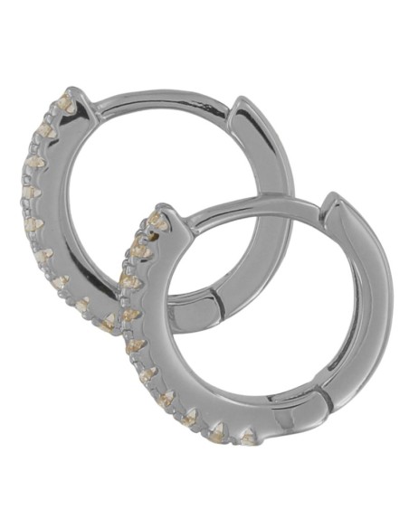 CRI-1235 - CRIOLLA DE PLATA CON CIRCONITA DE 10 MM 