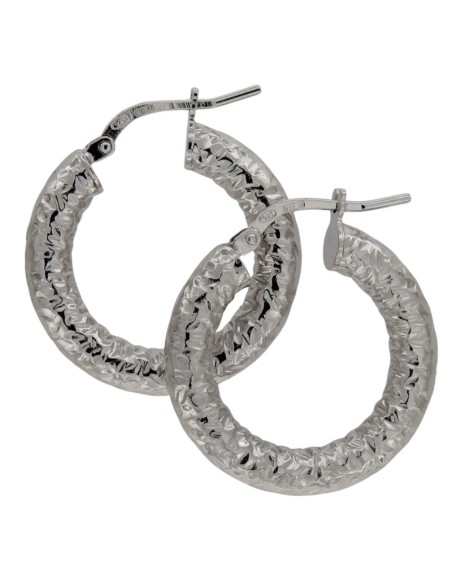 CRI-1148 - CRIOLLA DE PLATA MARTELLE DE 4 MM Y 30 MM