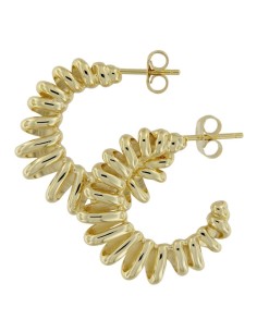 CRI-1266 - CRIOLLA DE PLATA CHAPADA EN ORO DE 16 MM INT 2