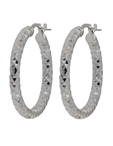 CRI-831 - CRIOLLA DE PLATA DIAMANTADA 3 MM X 3 MM DE 20 MM 