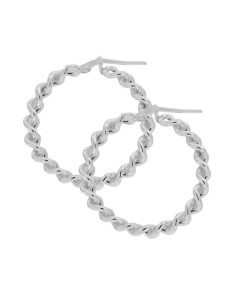 CRI-1124 - CRIOLLA DE PLATA CON MOTIVO DE CADENA DE ESLABÓN DE 25 MM 2