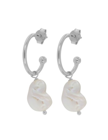 CRI-978 - CRIOLLA DE PLATA CON MOTIVO DE PERLA CULTIVADA 12 MM 