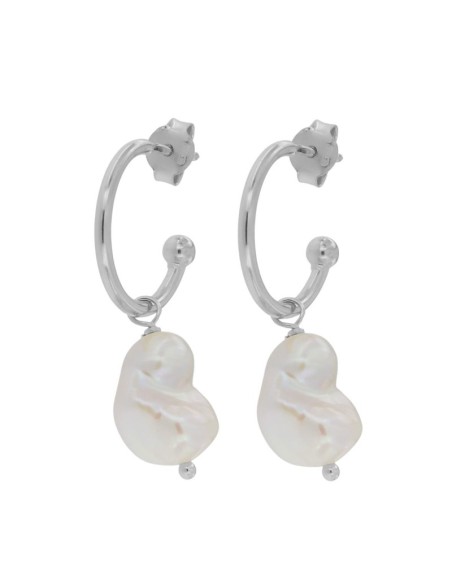 CRI-978 - CRIOLLA DE PLATA CON MOTIVO DE PERLA CULTIVADA 12 MM 