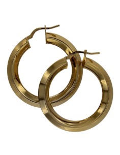 CRI-899 - CRIOLLA DE PLATA CHAPADA EN ORO CON FORMA ABSTRACTA RELIEVE DE 40 MM X 5 MM  2