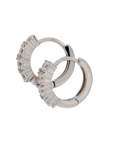CRI-944 - CRIOLLA DE PLATA CON CIRCONITA DE 3 MM Y 10 MM 