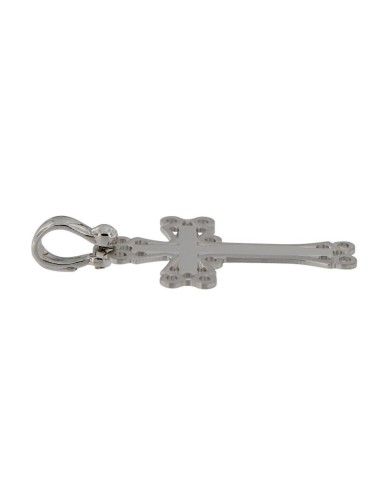 CRUZ-323 - CRUZ DE PLATA MATE Y BRILLO DE 15 MM X 24 MM 