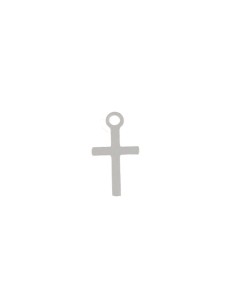 CRUZ-278 - CRUZ DE PLATA BRILLO DE 12 MM X 8 MM