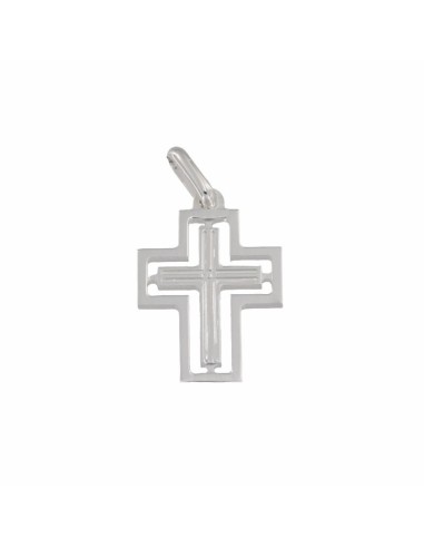 CRUZ-167 - CRUZ DE PLATA CALADA DE 30 MM X 20 MM