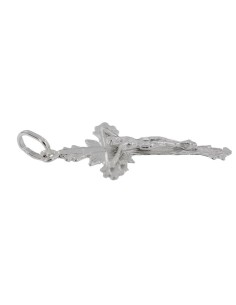 CRUZ-295 - CRUZ DE PLATA CON CRISTO  DE 33 MM X 19 MM 2