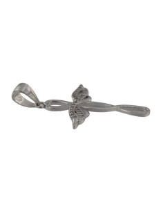 CRUZ-321 - CRUZ DE PLATA CON CIRCONITAS DE 25 MM X 20 MM  2