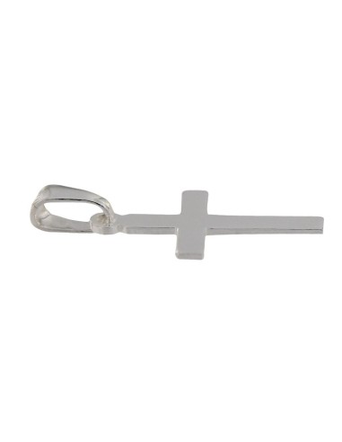 CRUZ-298 - CRUZ DE PLATA LISA DE 21 MM X 14 MM