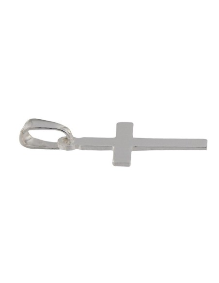 CRUZ-298 - CRUZ DE PLATA LISA DE 21 MM X 14 MM