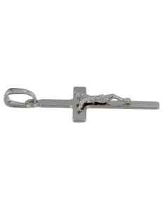 CRUZ-328 - CRUZ DE PLATA CON CRISTO DE 20 MM X 30 MM 2