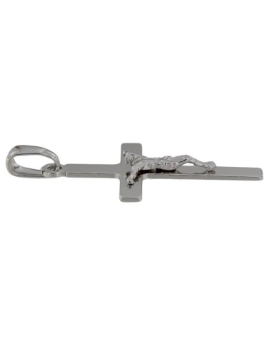 CRUZ-328 - CRUZ DE PLATA CON CRISTO DE 20 MM X 30 MM