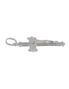 CRUZ-292 - CRUZ DE PLATA CON CRISTO DE 31 MM X 21 MM 2