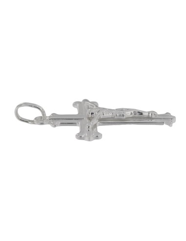 CRUZ-292 - CRUZ DE PLATA CON CRISTO DE 31 MM X 21 MM