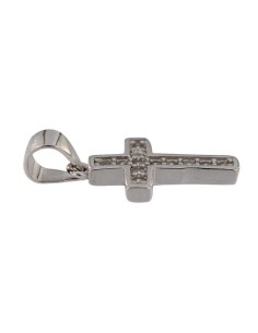 CRUZ-315 - CRUZ DE PLATA CON CIRCONITAS DE 15 MM X 10 MM 2