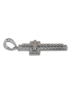 CRUZ-338 - CRUZ DE PLATA CON CIRCONITA DE 14 MM X 20 MM 2