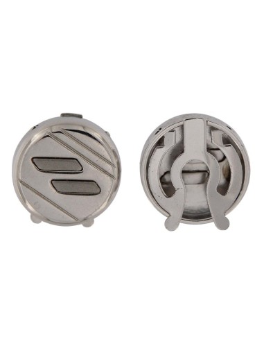 CB-71 - CUBRE BOTON DE PLATA CON DIBUJO Y FORMA CIRCULAR