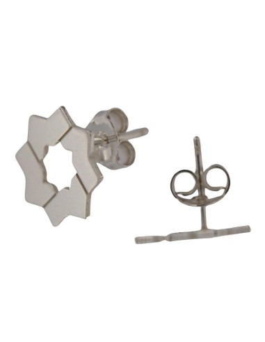 P-5477 - PENDIENTE ESTRELLA MUDÉJAR LISA 14MM