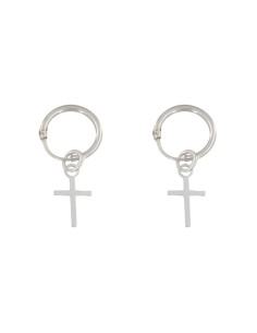 P-3713 - CRIOLLA DE PLATA CON CRUZ COLGANTE