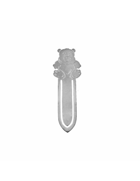 SP-4 - SEPARA HOJAS DE PLATA CON FORMA DE OSO DE 30 MM X 90 MM