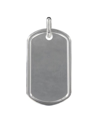PLACA-125 - PLACA PLATA MILITAR DE 29 MM X 50 MM 