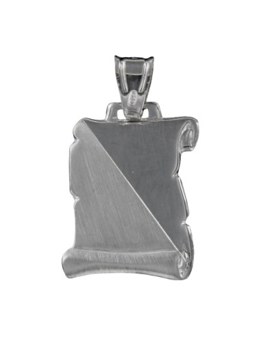 PLACA-129 - PERGAMINO PLATA FORRADO MATE Y BRILLO DE 19 MM X 27 MM 