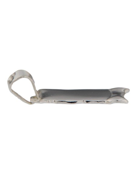 PLACA-153 - PERGAMINO DE PLATA LISO 17 MM X 13 MM