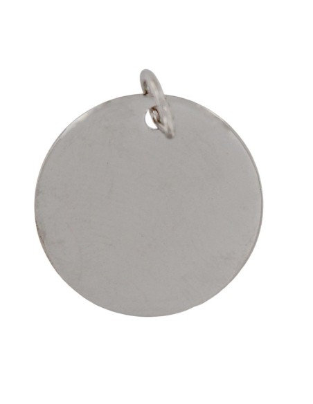 PLACA-18RO - PLACA DE PLATA RODIADA DE 18 MM DE DIÁMETRO