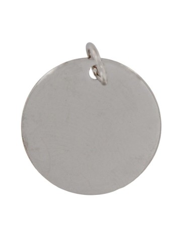 PLACA-14RO - PLACA DE PLATA RODIADA DE 14 MM DE DIÁMETRO