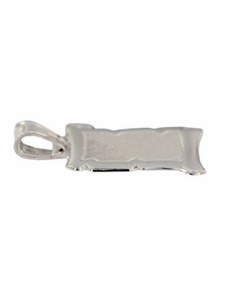 PLACA-126 - PERGAMINO DE PLATA CON CENTRO MATIZADO 26 MM