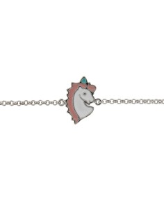 PUL-4746 - PULSERA DE PLATA CON MOTIVO DE UNICORNIO DE 13,5 CM + ALARGADOR 2