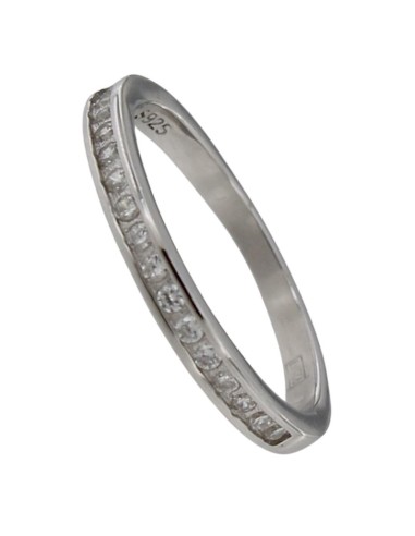 S-2187 - SORTIJA DE PLATA CON TIRA DE CIRCONITA 