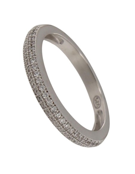 S-2256 - SORTIJA DE PLATA CON CIRCONITA DE 3 MM 