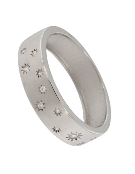 S-2273 - SORTIJA DE PLATA CON CIRCONITAS DE 6 MM