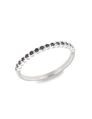 S-2039 - SORTIJA DE PLATA CON CIRCONITA NEGRA