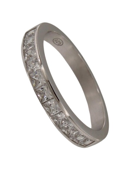 S-2263 - SORTIJA DE PLATA DE CARRIL CIRCONITA DE 4 MM 