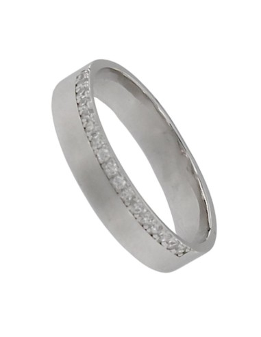S-2160 - SORTIJA DE PLATA CON CIRCONITA DE 1,2 MM X 4 MM 