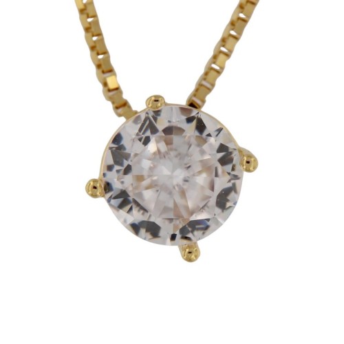 GARGANTILLA DE CIRCONITA CHAPADA EN ORO DE 5MM 2